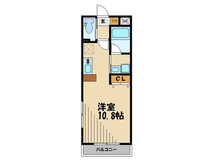 LA FONTE(ワンルーム/3階)の間取り写真