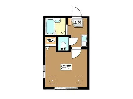 ソフィット丸山(1K/1階)の間取り写真