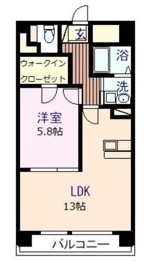 アンジュ光の森(1LDK/2階)の間取り写真