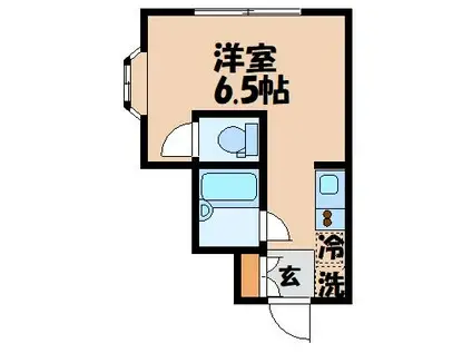 PATIO SHIMIZU(ワンルーム/3階)の間取り写真