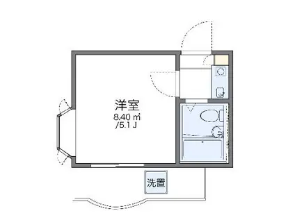 レオパレス大宮第1(1K/2階)の間取り写真