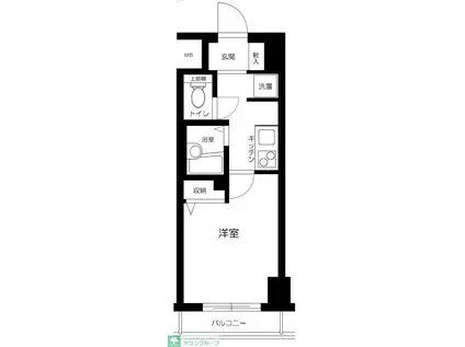 サンテミリオン池袋II(1K/5階)の間取り写真
