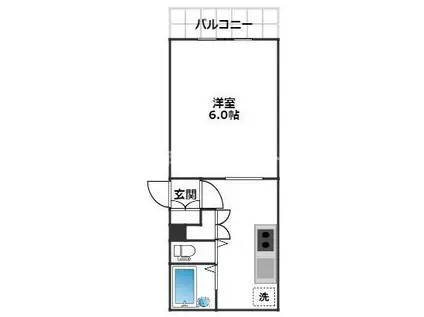 代田エステ学生・社会人にオススメ初期費用分割払い(1K/1階)の間取り写真