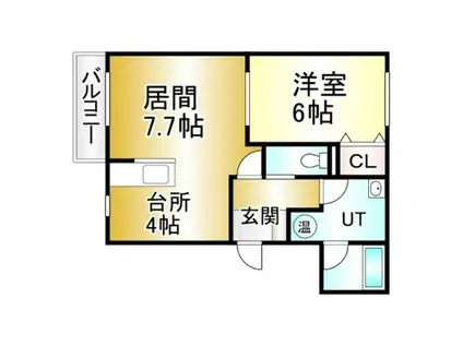 ESTANCIAIII(1LDK/1階)の間取り写真