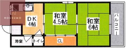 クオーレマンション巽北(1LDK/1階)の間取り写真