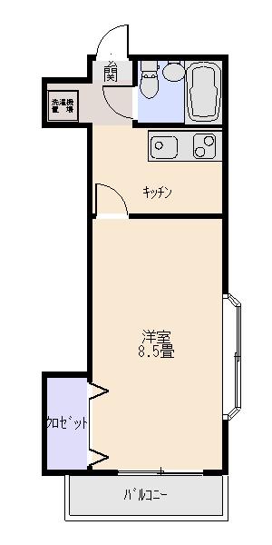 ハイツグランビア(1K/2階)の間取り写真