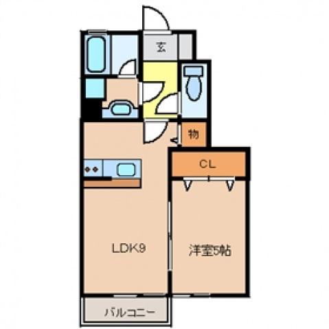 セレジェイラ(1LDK/1階)の間取り写真