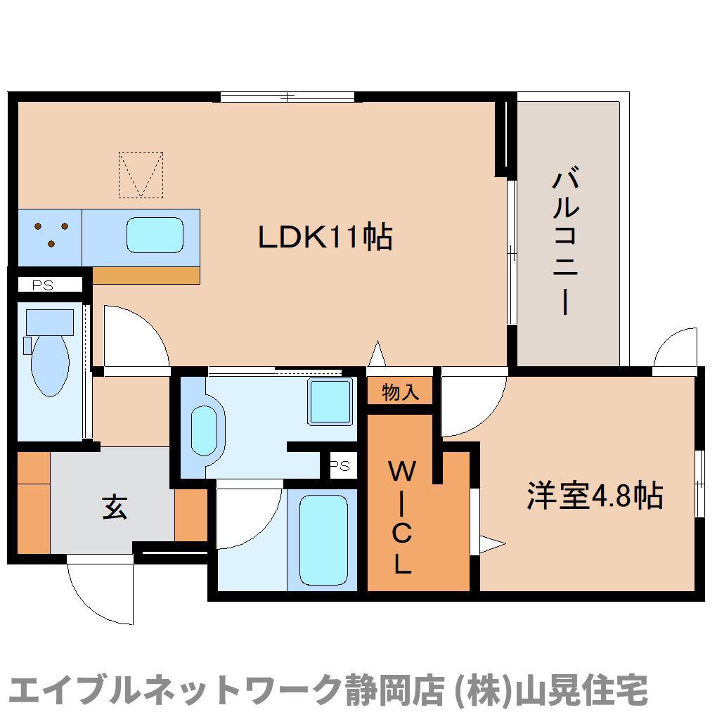 ル・カヴァリエ(1LDK/3階)の間取り写真