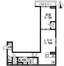セレスティア豊玉南(1LDK/3階)の間取り写真