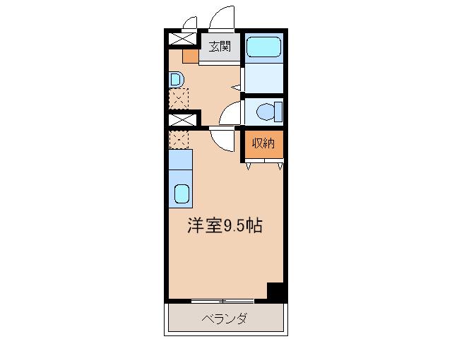 第3さくらマンション(ワンルーム/4階)の間取り写真