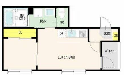 アルテアテラス池袋(1LDK/1階)の間取り写真