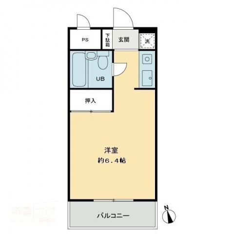 メゾンド西宝町(ワンルーム/2階)の間取り写真