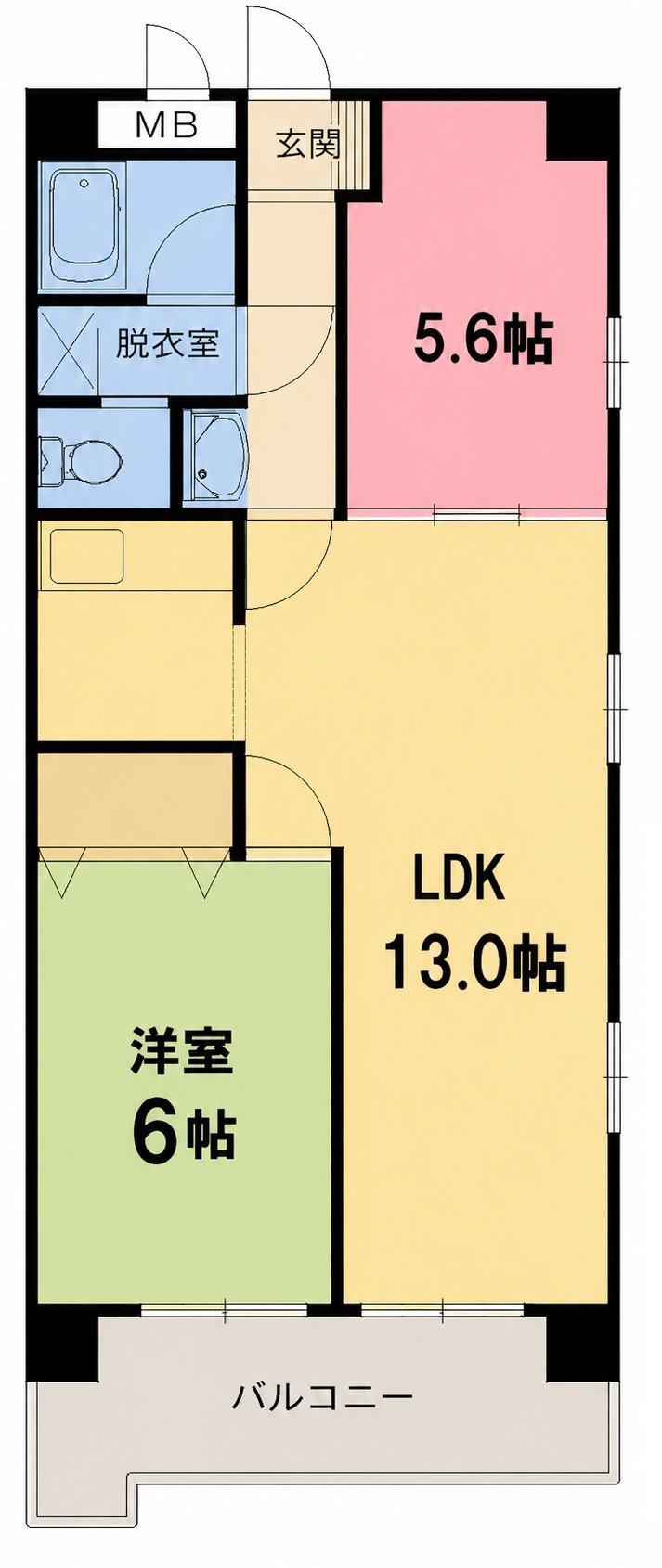 第2栄和ビル(1SLDK/3階)の間取り写真