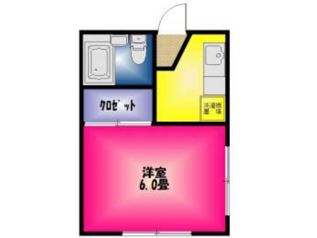 サファイア21(ワンルーム/1階)の間取り写真