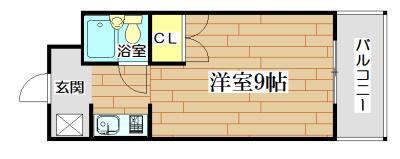 シティライフST(1K/2階)の間取り写真