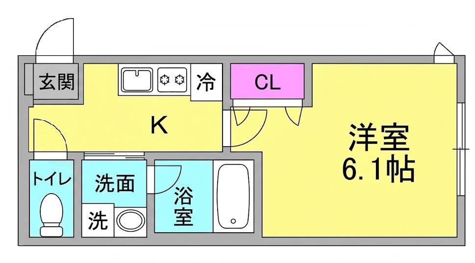 リープラス伊保駅前(1K/1階)の間取り写真
