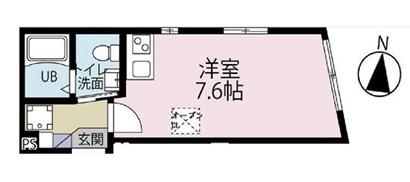 EXIA府中(ワンルーム/3階)の間取り写真
