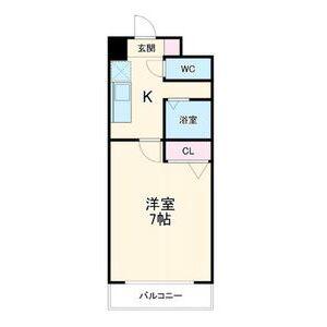 御舘鯛取(1K/5階)の間取り写真