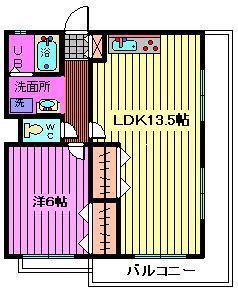 第2小池ビル(1LDK/4階)の間取り写真