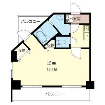 ラサンテ品川シーサイド2(1K/5階)の間取り写真