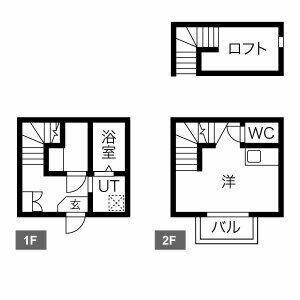 GIFTI 旧物件名EMブランドール(1K/1階)の間取り写真