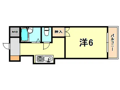 サントロペ(1K/5階)の間取り写真
