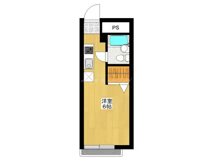 サン・グロウ(1K/2階)の間取り写真