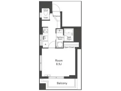 BELLEVIAGE MORISHITA(1DK/6階)の間取り写真