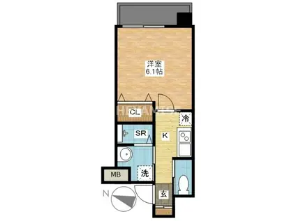 ヴィオラ寄合町(1K/2階)の間取り写真