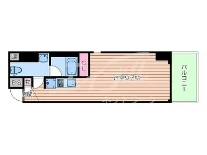 88松ヶ枝ウィング(ワンルーム/2階)の間取り写真