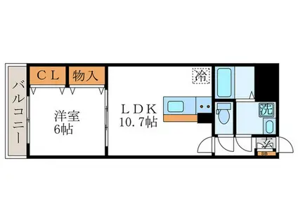 レンブランサ(1LDK/3階)の間取り写真