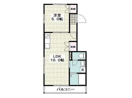 サンモール(1LDK/1階)の間取り写真