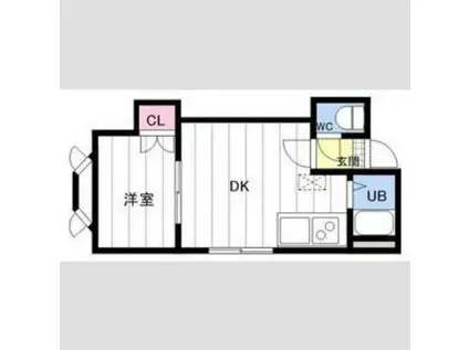 AーDASH 3RD(1DK/3階)の間取り写真