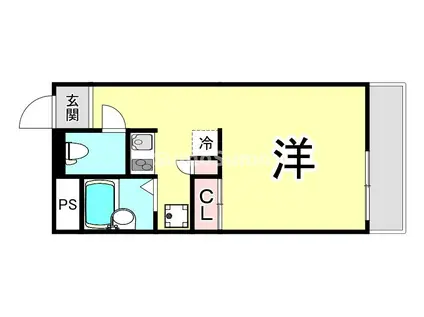 レオパレス高尾I(1K/1階)の間取り写真