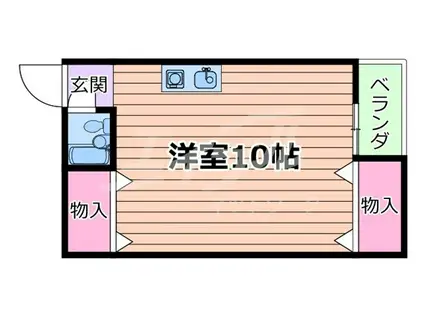 ピリカ大阪城公園(ワンルーム/1階)の間取り写真