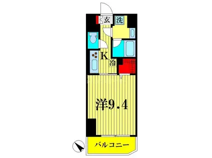 ジ アークトゥルス スピカ(1K/2階)の間取り写真