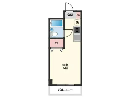 オネスティ船橋5番館(ワンルーム/5階)の間取り写真