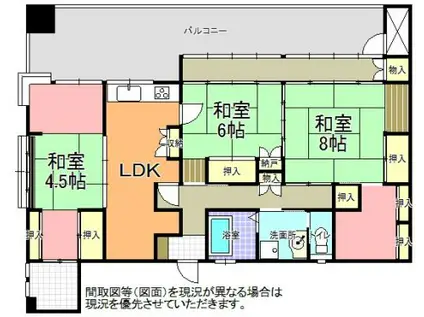 マルニビルディング(3LDK/10階)の間取り写真