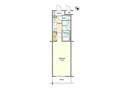 BLESS北新宿(1K/5階)の間取り写真