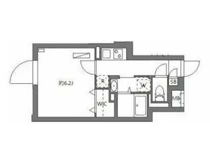 PASEO神宮前II パセオ神宮前II(1K/1階)の間取り写真