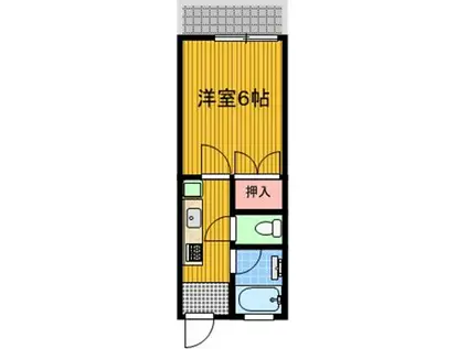 メゾンルシオル(1K/2階)の間取り写真