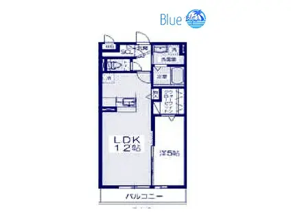 CHARM・Y湘南(1LDK/2階)の間取り写真