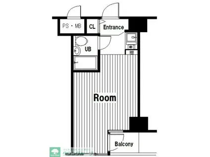 ホーユウコンフォルト蒲田(ワンルーム/2階)の間取り写真