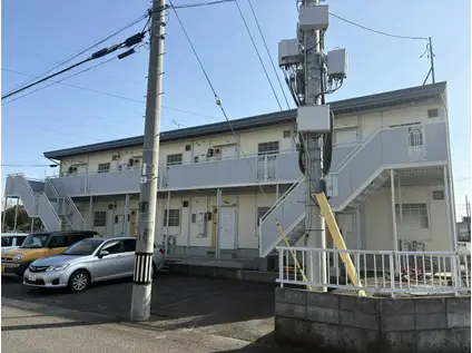 新緑とそよ風のファミールハイツ(2DK/2階)の外観写真