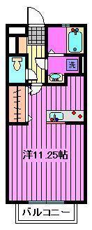 ボン メゾン ミウラ(ワンルーム/1階)の間取り写真