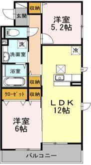 トロアモリール(1SLDK/1階)の間取り写真