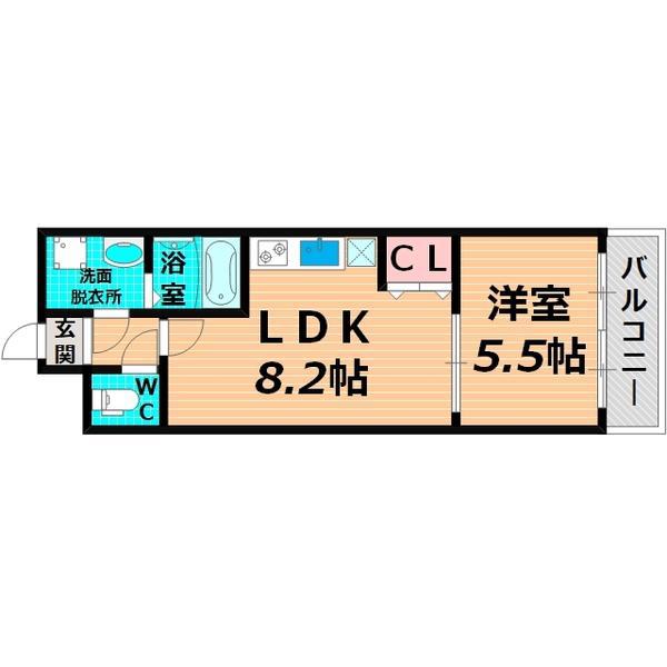 フジパレス城東諏訪I番館(1LDK/3階)の間取り写真