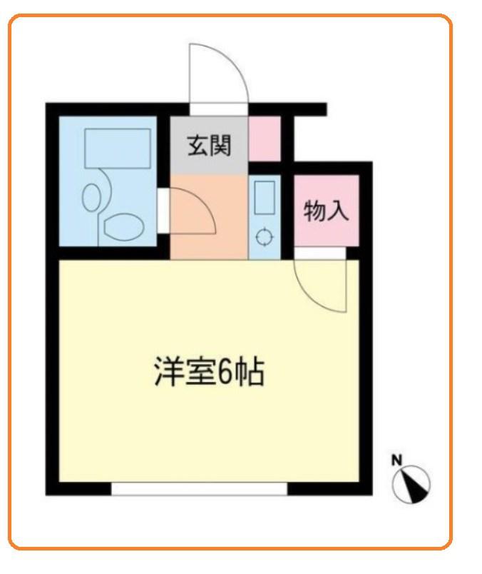 シティアビタ溝の口I(ワンルーム/1階)の間取り写真