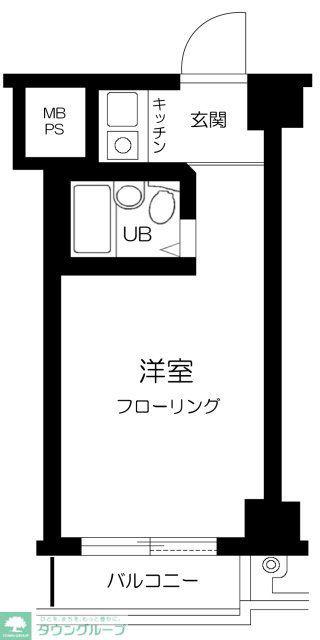 グレイス四谷(ワンルーム/2階)の間取り写真