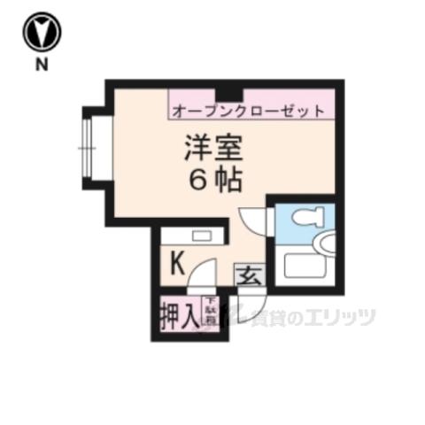 ロバストハウス(1K/2階)の間取り写真
